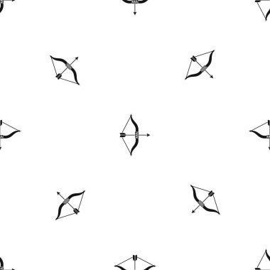 Ok ve yayla sorunsuz siyah desen