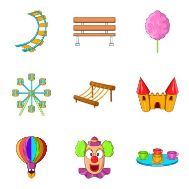 Hipodrom Icons set, karikatür tarzı