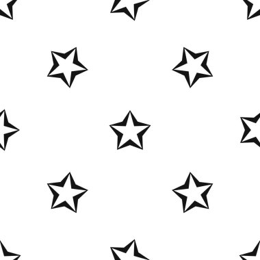 Yıldız deseni sorunsuz siyah