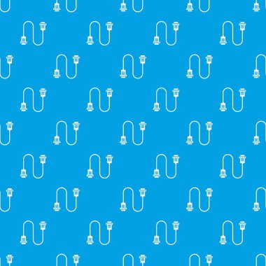 Kablo tel bilgisayar desen kesintisiz mavi