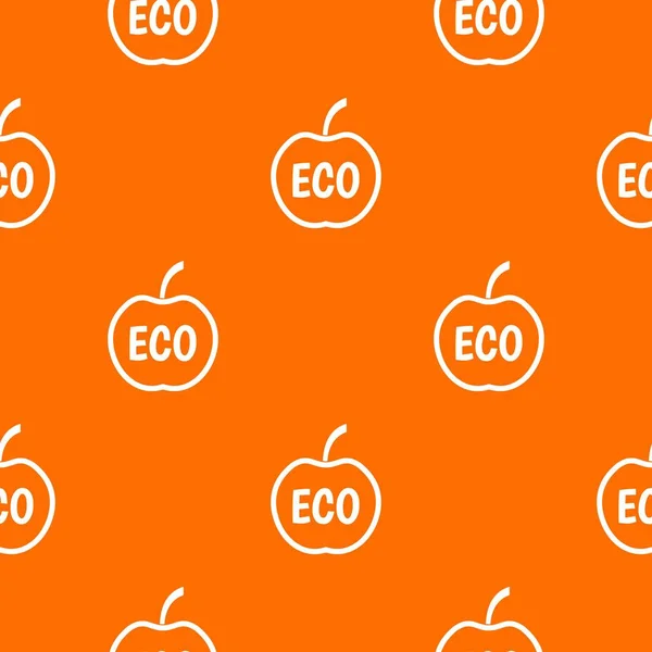 Eco apple patroon naadloos — Stockvector