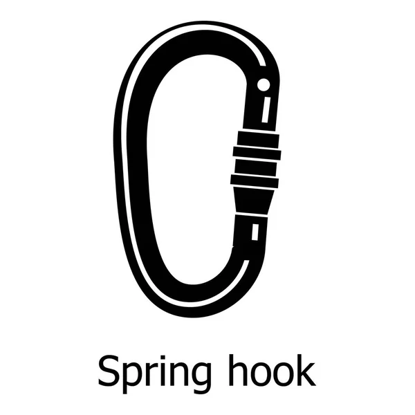 Icono de carabina, estilo negro simple — Vector de stock