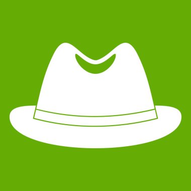 Adam şapka simgesi yeşil