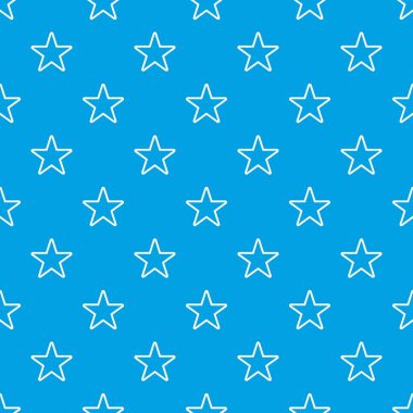 Yıldız deseni kesintisiz mavi