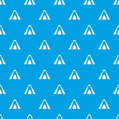 Çadır desen kesintisiz mavi