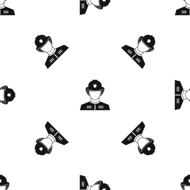 İtfaiyeci desen sorunsuz siyah