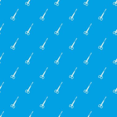 Kesintisiz mavi çelik makas desen