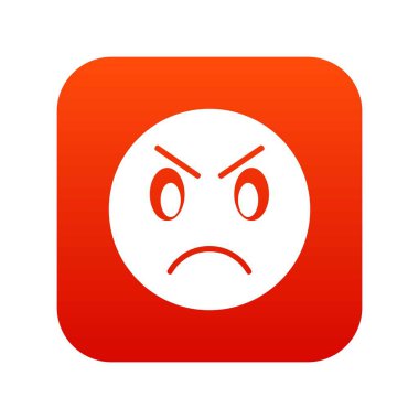 Rahatsız ifade dijital kırmızı