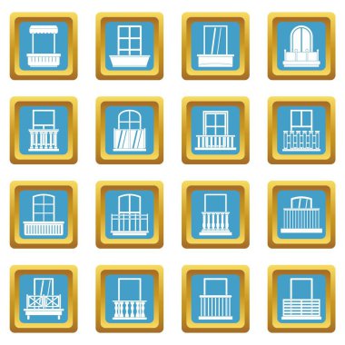 Pencere formları simgeler gök mavisi