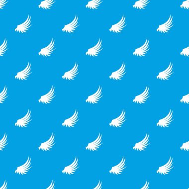 Kanat deseni kesintisiz mavi