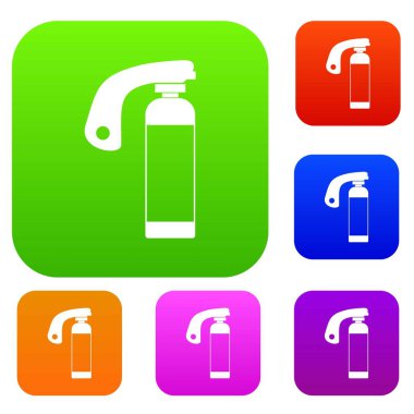 Yangın söndürücü renk koleksiyonu ayarla