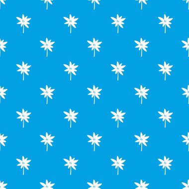 Uzun palmiye desen kesintisiz mavi