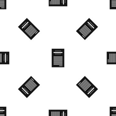 Yazdırılan satış makbuzu desen sorunsuz siyah