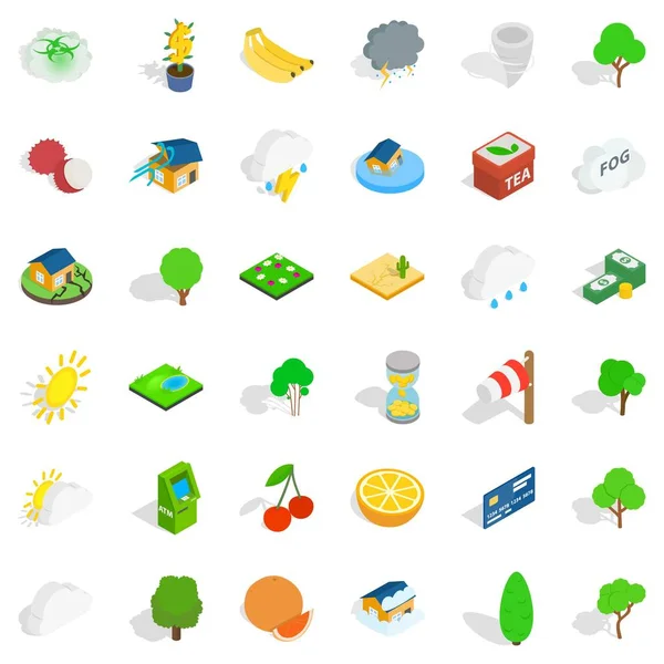 Hayat Icons set, izometrik stili