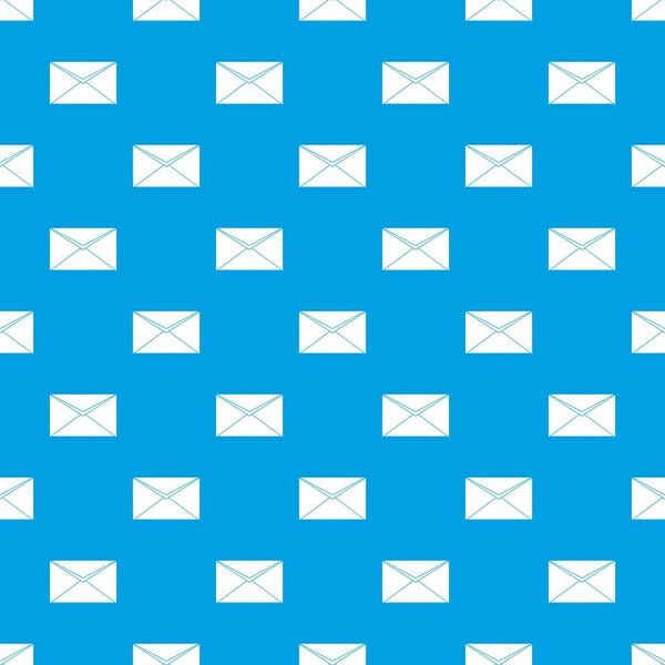 Closed envelope pattern seamless blue