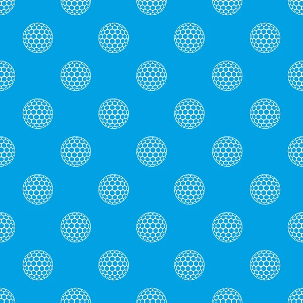 Siyah ve beyaz golf topu desen kesintisiz mavi