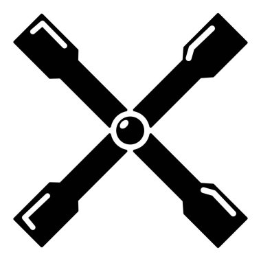 Anahtar simgesini, basit siyah stil