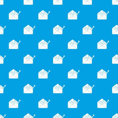 Envellope grafik desen kesintisiz mavi