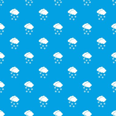 Bulut ve kar taneleri sorunsuz mavi model