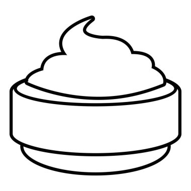 Dondurma simgesi, anahat çizgi stili