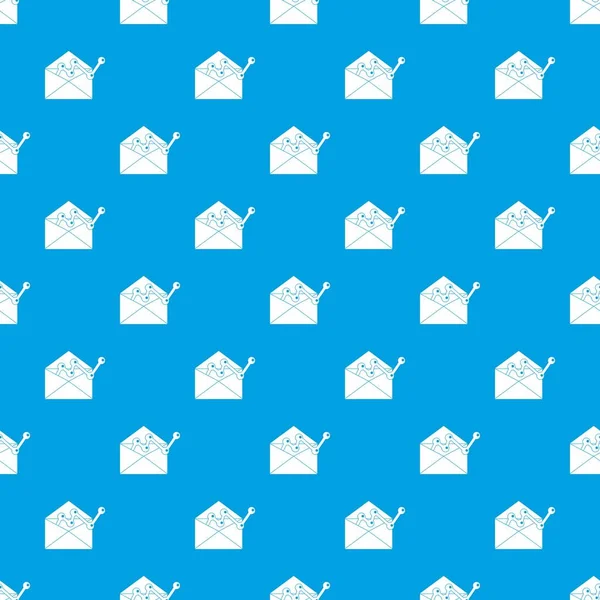 Envellope grafik desen kesintisiz mavi