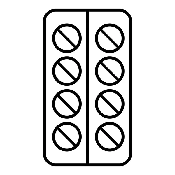 Piller box ikon, dispositionsformat — Stock vektor