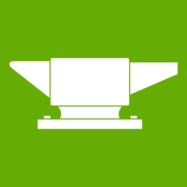 Anvil icon green — Stock Vector