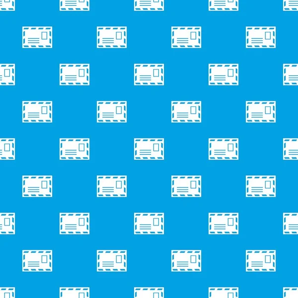 Posta zarf damga desen kesintisiz mavi