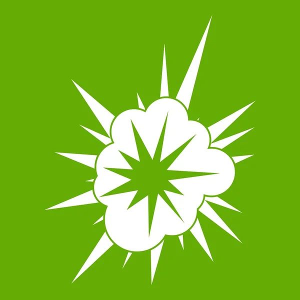 Mononucleate explosie pictogram groen — Stockvector