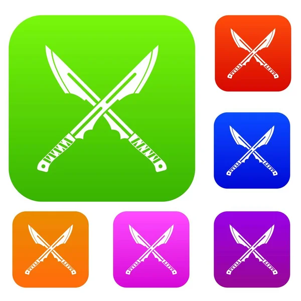 Japon Tanto daggersset renk koleksiyonu