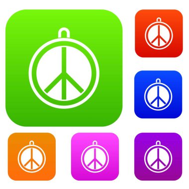 Rock işareti renk koleksiyonu ayarla