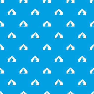 Açık çadır desen kesintisiz mavi