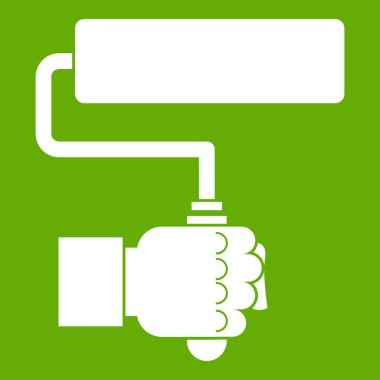 El hoding boya silindiri simgesi yeşil