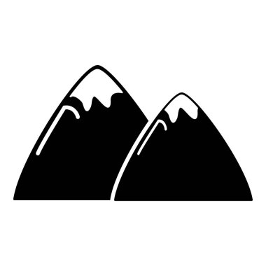 Dağ simgesini, basit tarzı