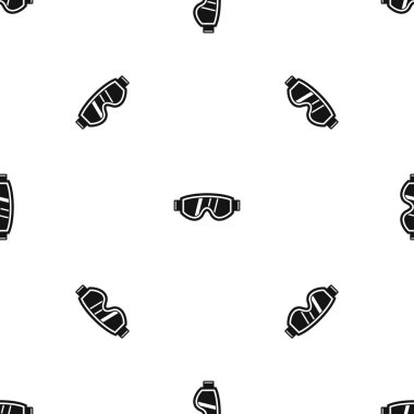 Kayak maskesi desen sorunsuz siyah