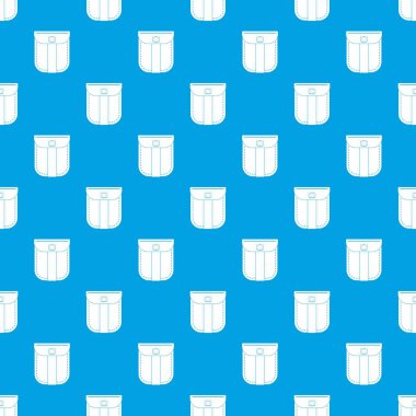 Moda kot pantolon cebinde desen kesintisiz mavi