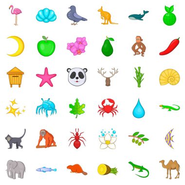 Memeli Icons set, karikatür tarzı