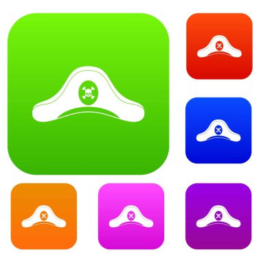 Korsan şapkasını renk koleksiyonu ayarla