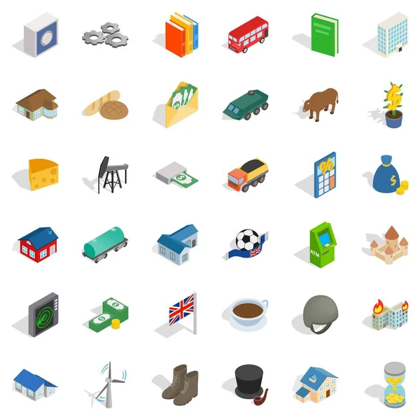 Zengin Icons set, izometrik stili