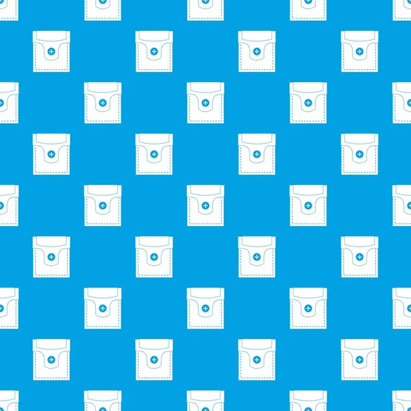 Düğme desen kesintisiz mavi kapak cep