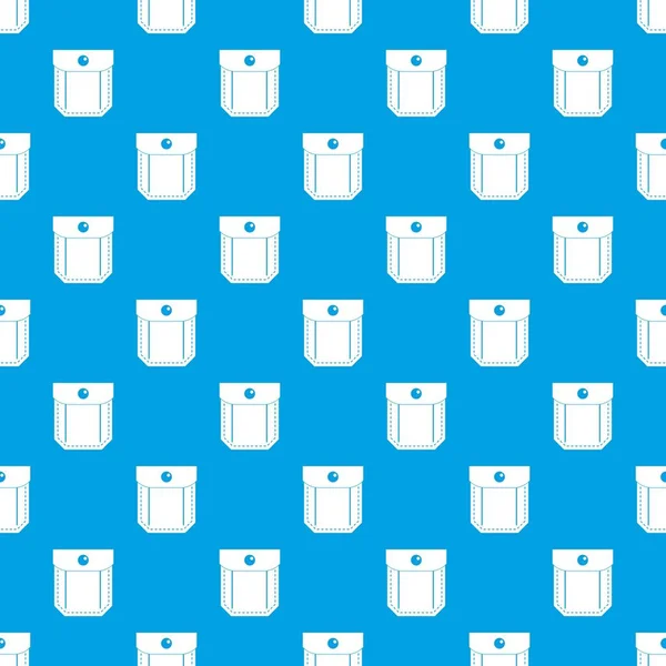 İle cep kapak ve düğme desen kesintisiz mavi