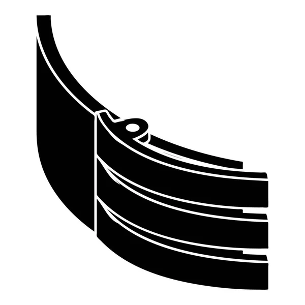 Correa icono de la correa, estilo simple — Vector de stock