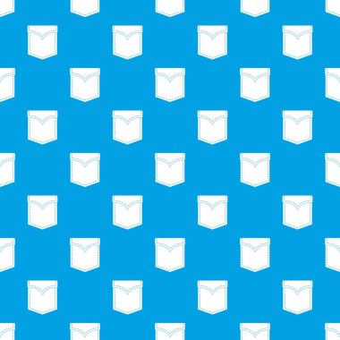 Siyah kapak cep desen kesintisiz mavi