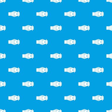 Deri kemer desen kesintisiz mavi