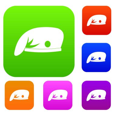 Askeri kap renk koleksiyonu ayarla