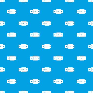 Metal kemer tokası desen kesintisiz mavi