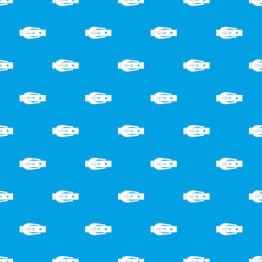 Zarif pantolon kemer desen kesintisiz mavi