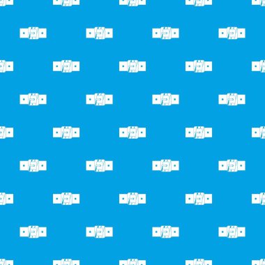 Kare kemer tokası desen kesintisiz mavi