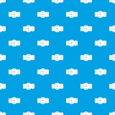 Daire kemer tokası desen kesintisiz mavi