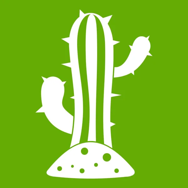 Cactus icono verde — Vector de stock